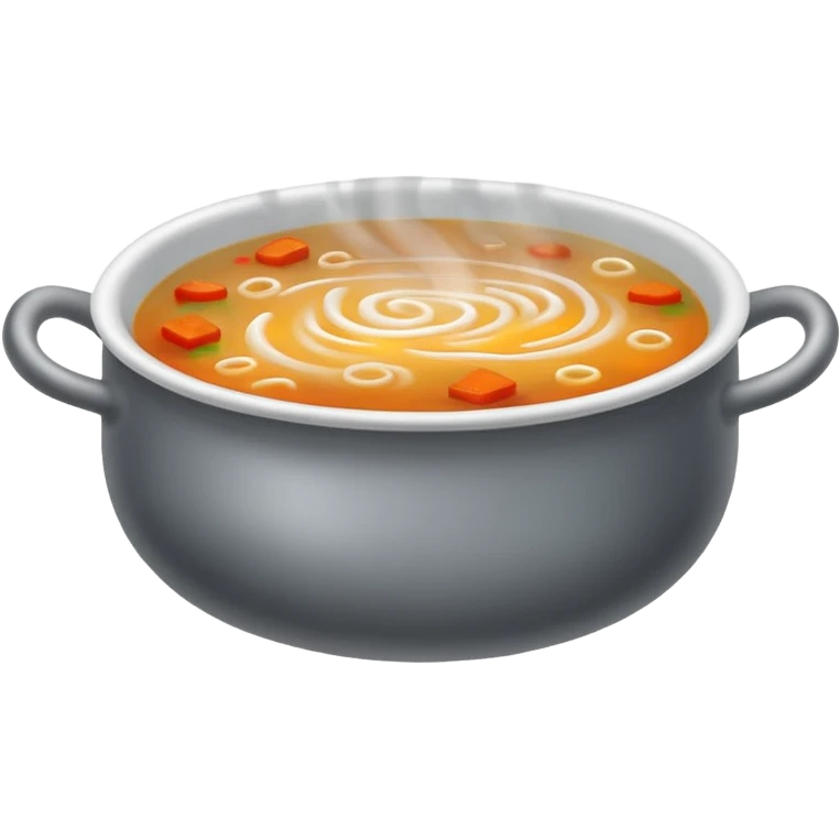lot of smoke coming through soup emoji