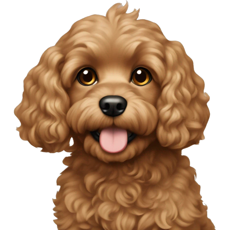 Light brown Cavapoochon  emoji