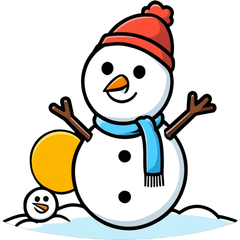sun and snowman emoji