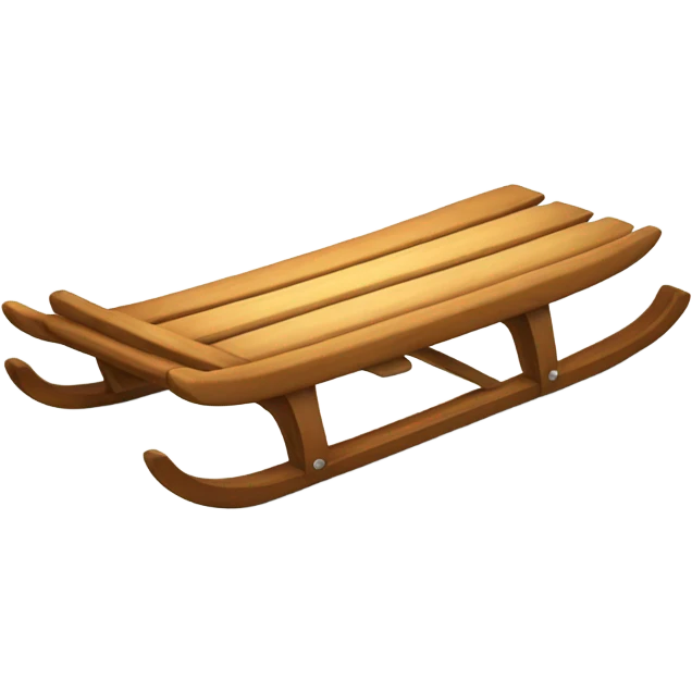 Sled and salute emoji