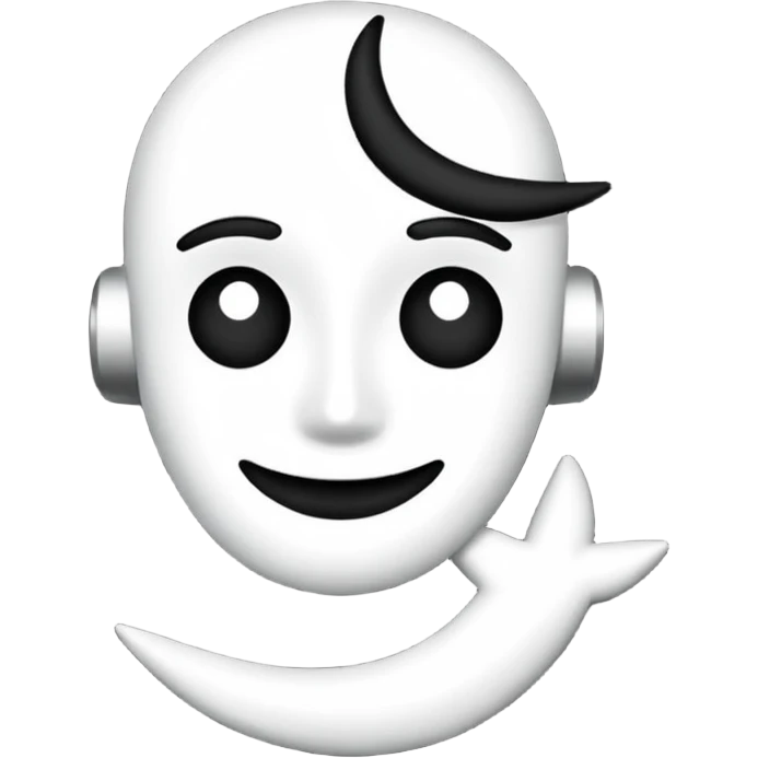 The verified black white TikTok emoji
