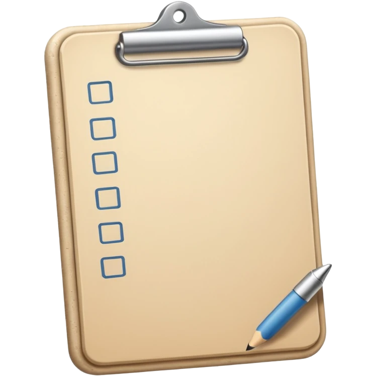 beige to do list without pencil emoji