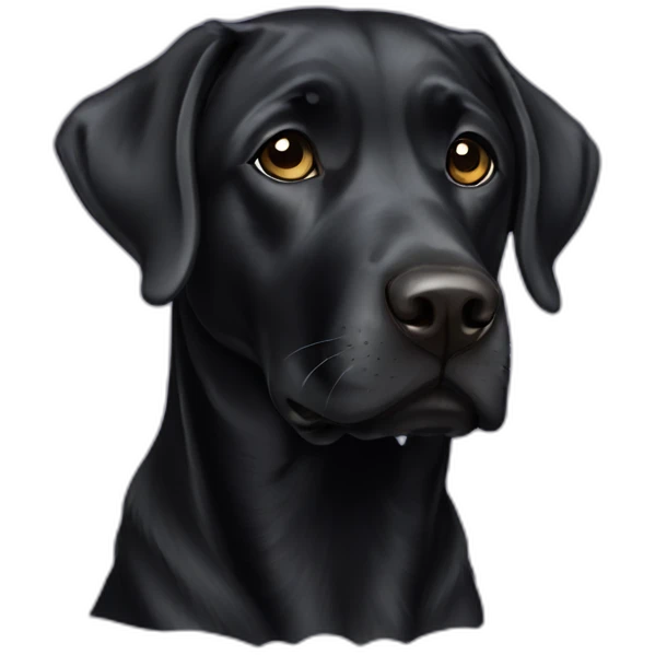 black labrador emoji