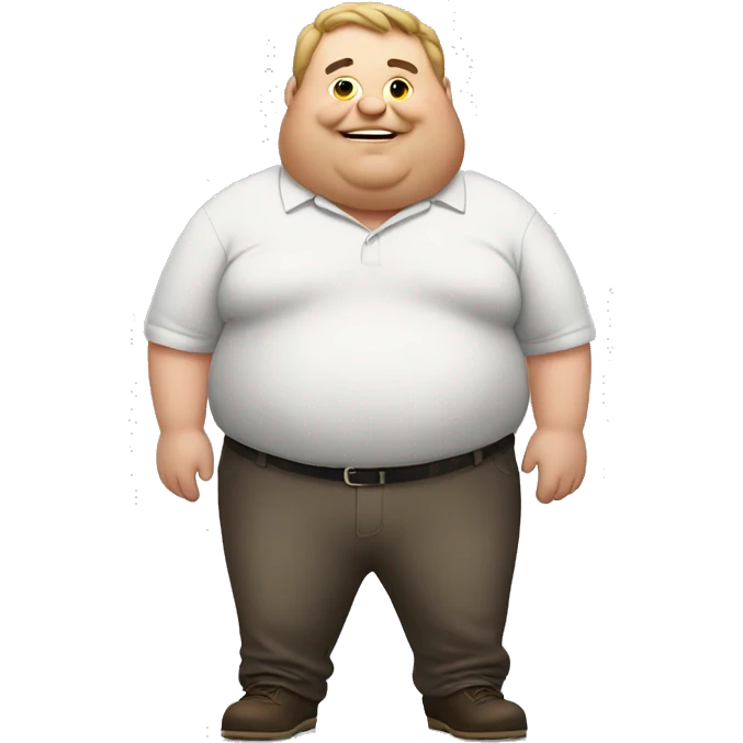 Fat guy emoji