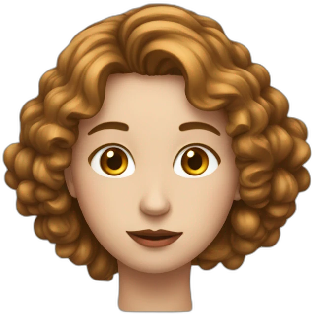 девушка с красными волосами emoji