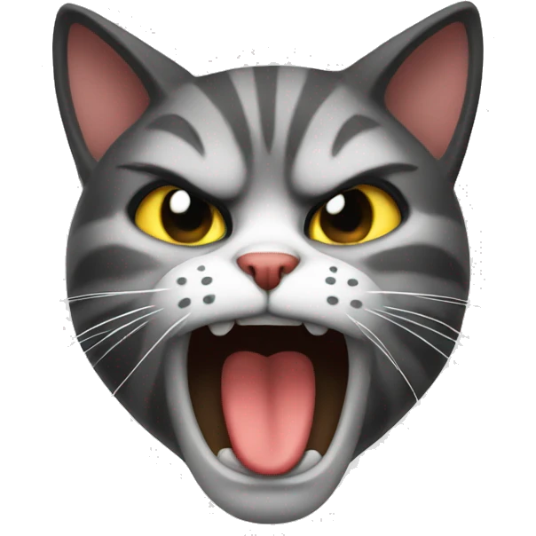 Cat angry kissing  emoji