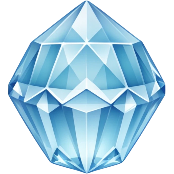 generate beautiful white crystal capital i emoji