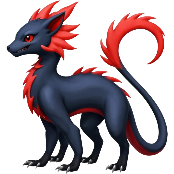 Zorua-Absol-Salandit-fusion (full body) emoji