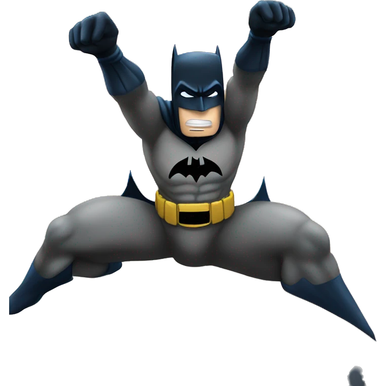 Batman playing against superman in basketball emoji