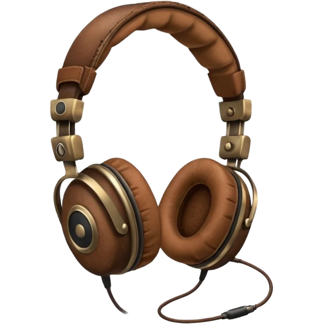 vintage headphone emoji