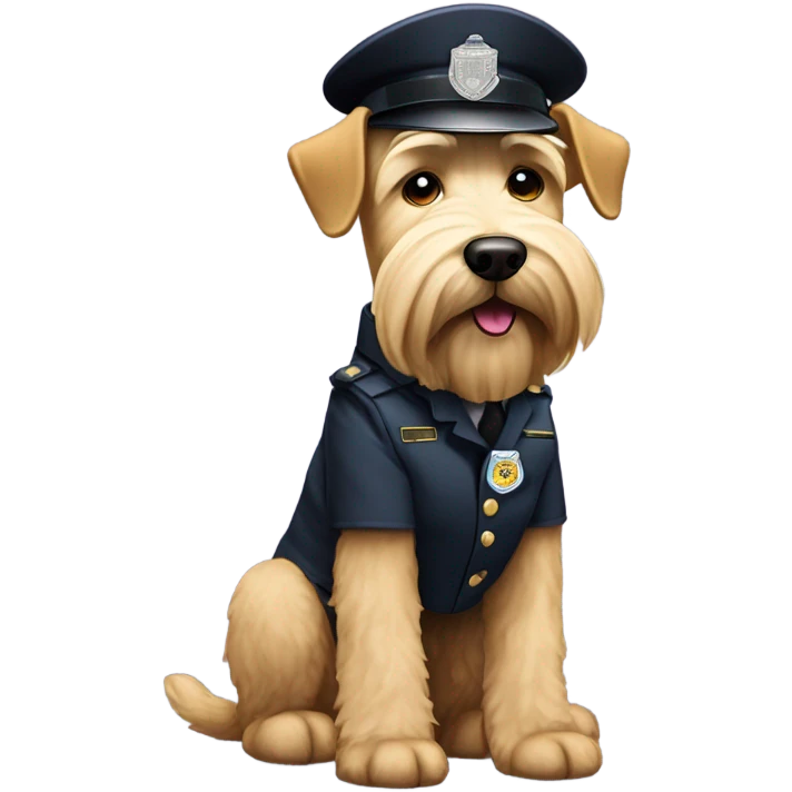 Wheaten terrier security guard emoji
