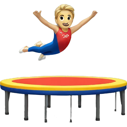Olympic trampoline emoji