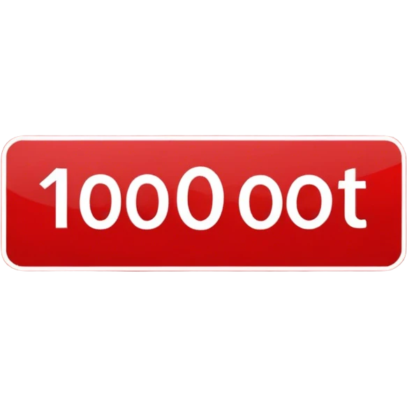 write 10,000 ft. in white writing on a red sign emoji