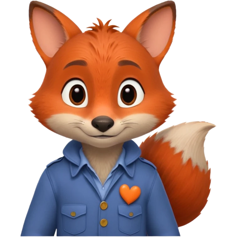 Nick Zootopia enamorado emoji