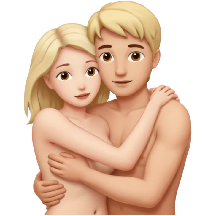 Man and woman having sex naked emoji
