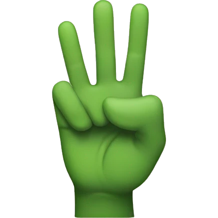 Peace sign with thumb  sticking out emoji
