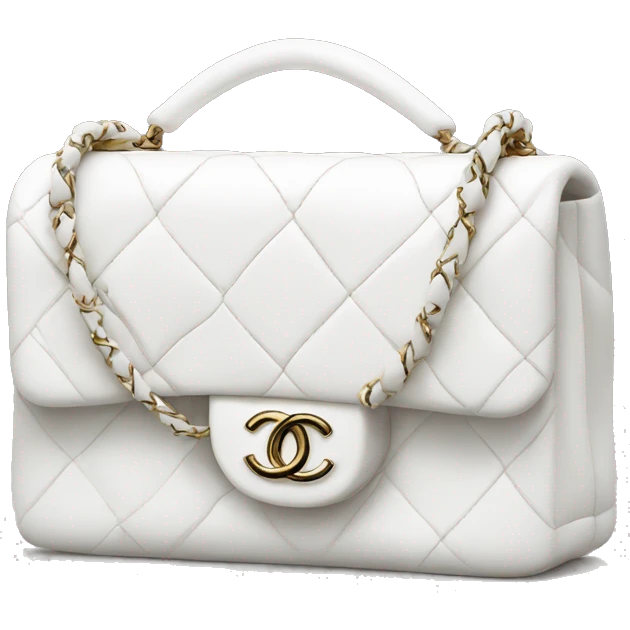 chanel bag white emoji