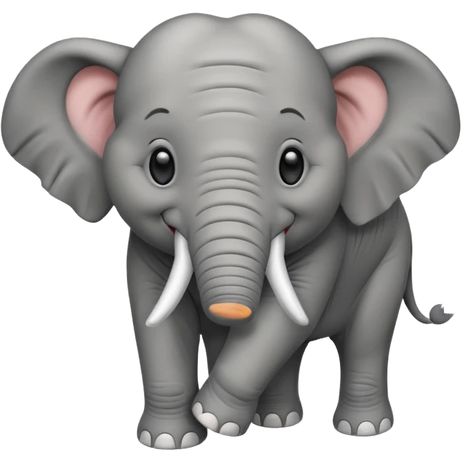 happy elephant emoji