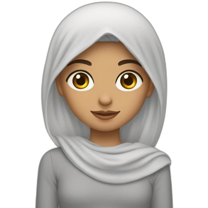 Curly Iraqi girl emoji