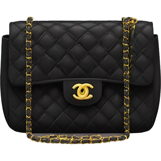 Black Chanel bag  emoji