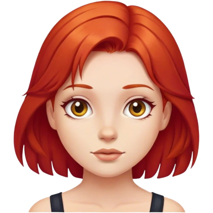 girls pelo rojo emoji