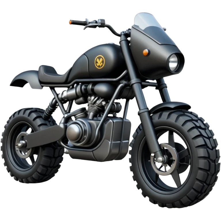 Very Low riding, extended wheelbase, road hogging Mech motorcycle with very large(45 inches) off-road tires and large powerful engine  emoji