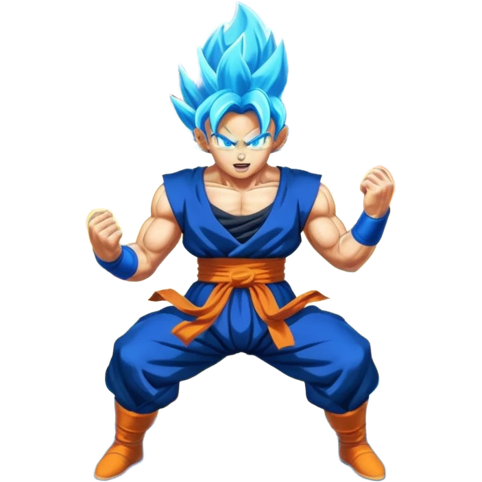 Text Attack in Saiyan style from Dragon Ball emoji