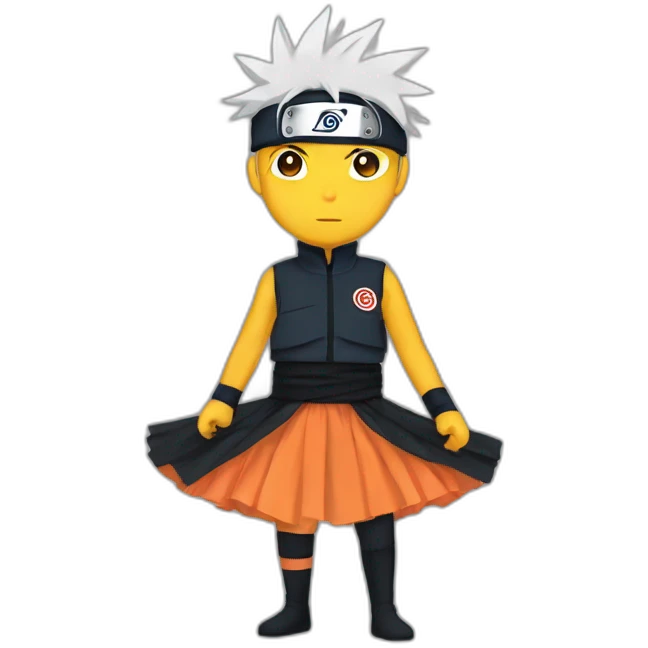 Naruto with a tutu emoji