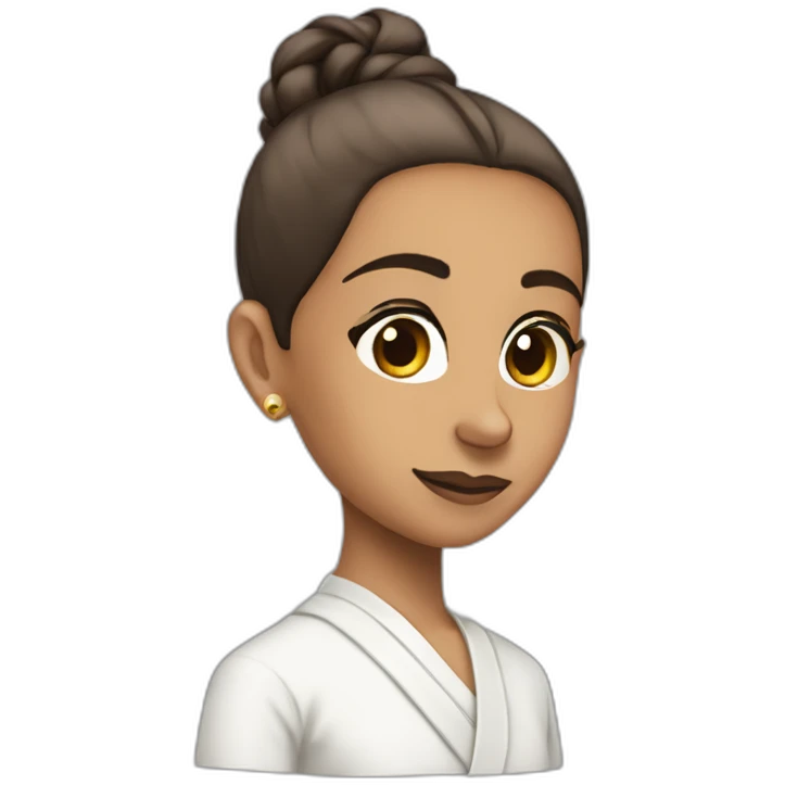 mahatma ghandi but with ariana grande's ponytail emoji