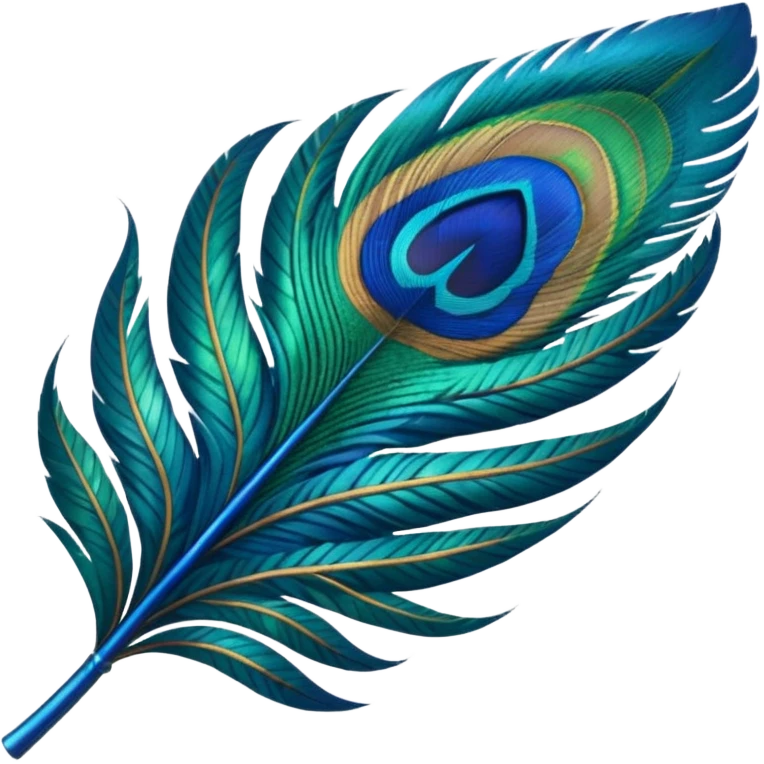 Peacock feather emoji
