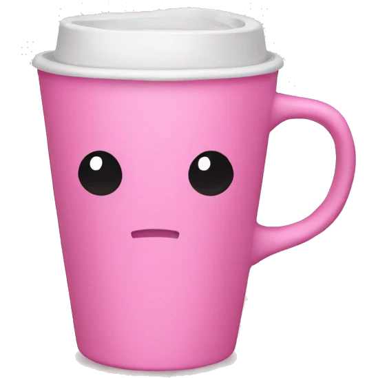 Pink cup  emoji