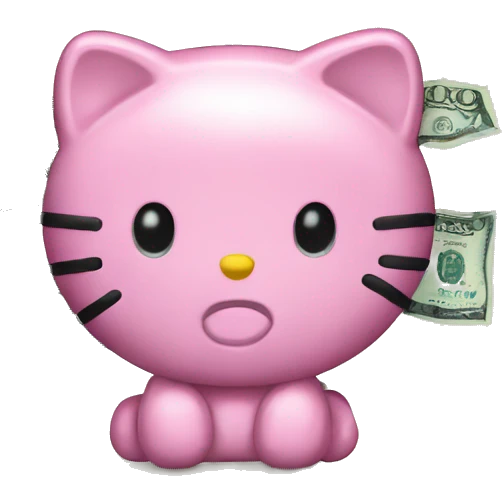 Hello kitty money emoji