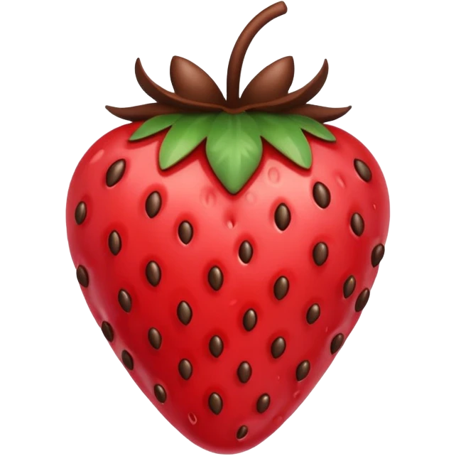 chocolate covered strawberry emoji