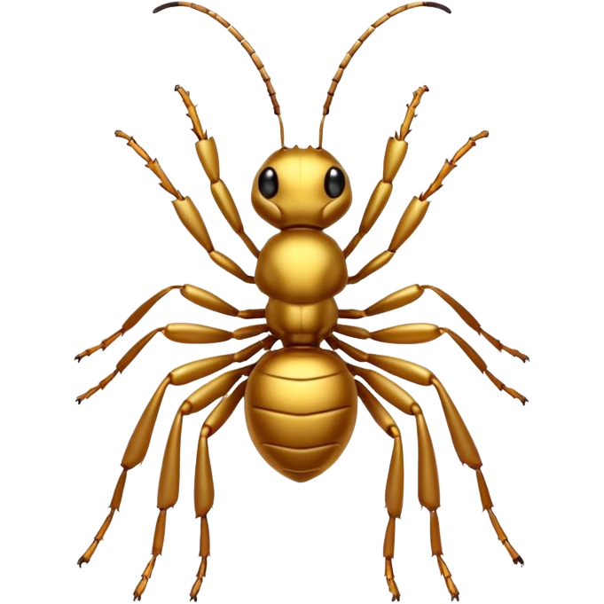 cute gold ants emoji