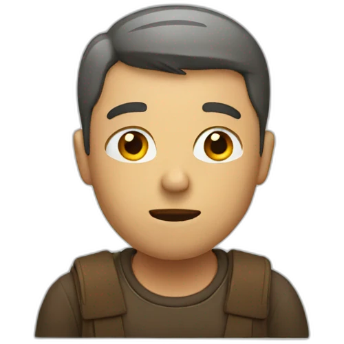 Man wondering emoji