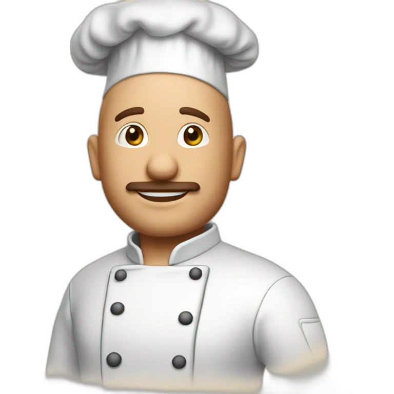 chef philipe Etchebest qui fait un gâteau emoji