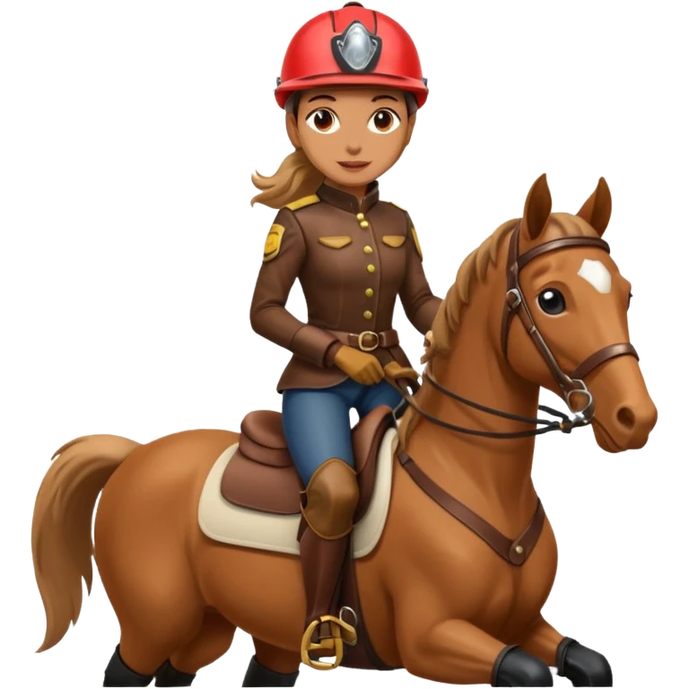 LAdy on horse emoji