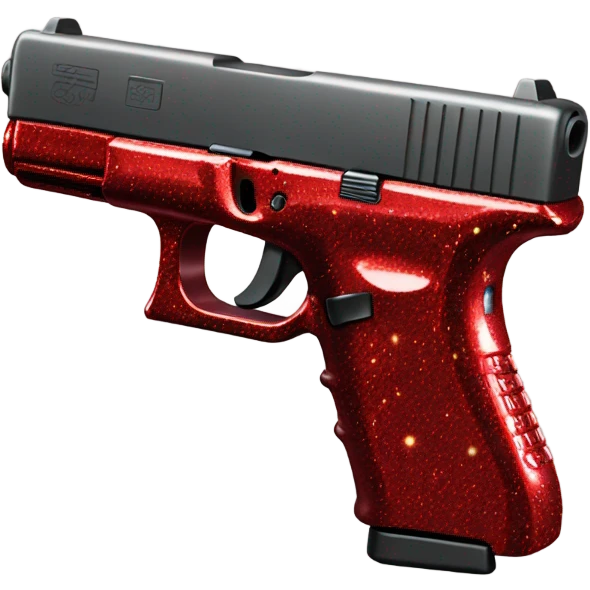 red sparkly glock emoji