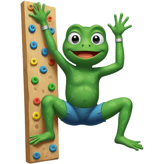 pepe frog bouldering emoji