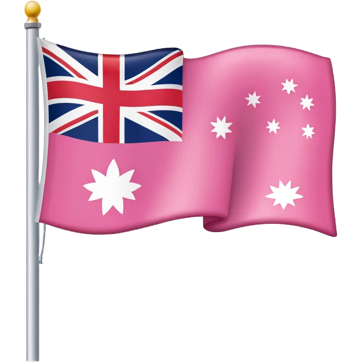 Pink Australian Flag emoji