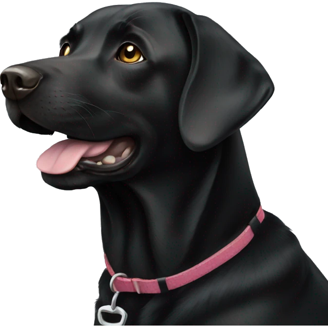Female Black Labrador  emoji