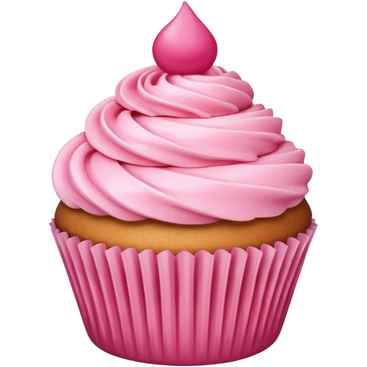 Cupcake with pink icing emoji