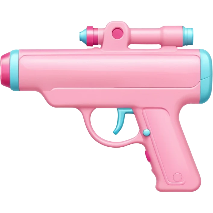 pastel pink water gun emoji