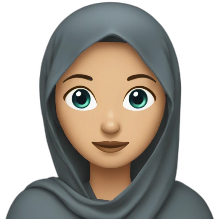 afghan woman with blue burqa emoji