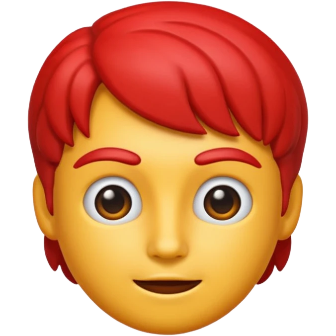 French frize emoji NO FACE red case front  emoji