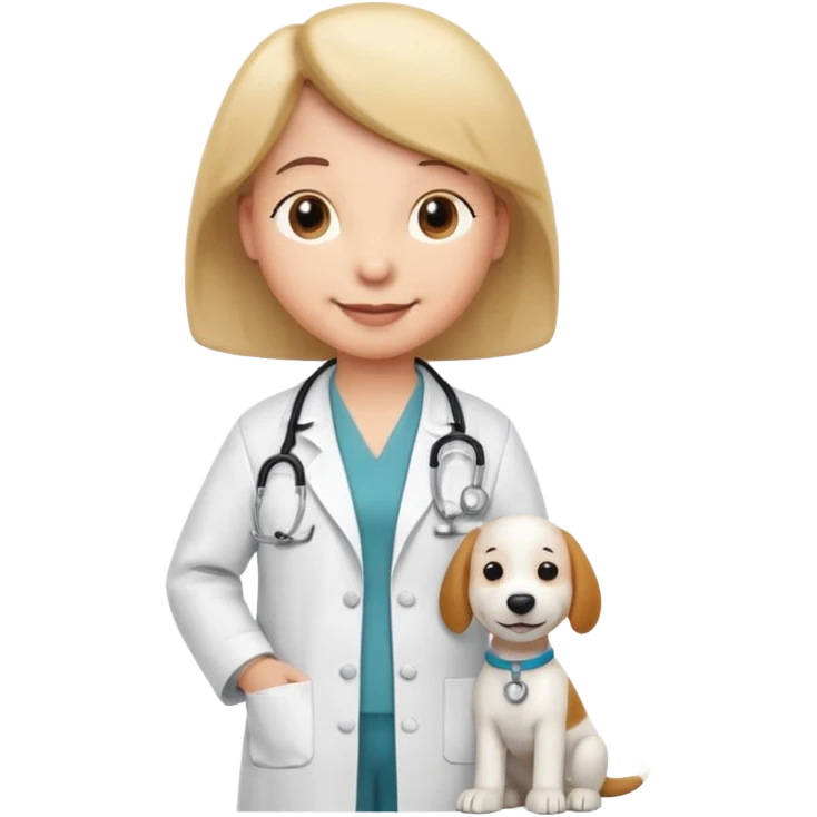 Snoopy dog in a doctor  uniform emoji
