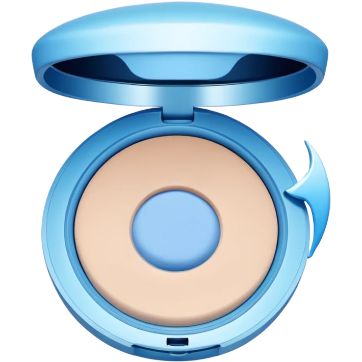 cushion foundation Pact in ligt blue color + wing emoji