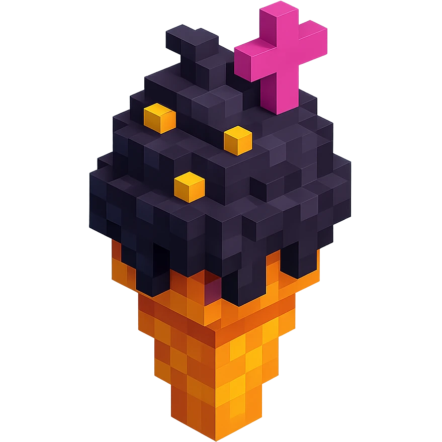 gothic ice cream emoji