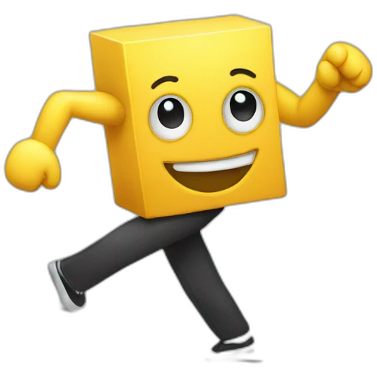 dancing computer emoji