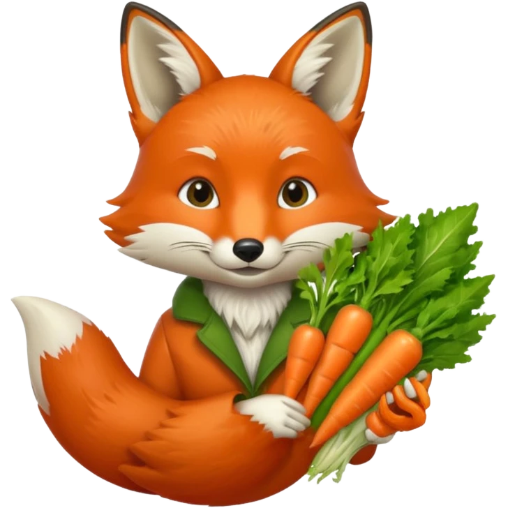 renard qui vend des légumes emoji